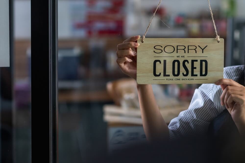 Closed sign